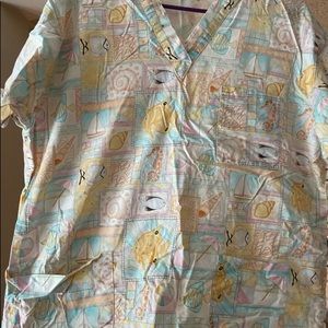 Large scrub top